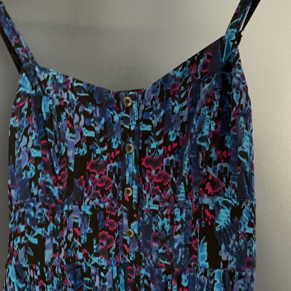Blue floral dress